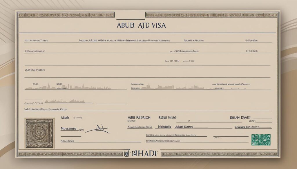 Abu Dhabi visa application form Abu Dhabi visa application form