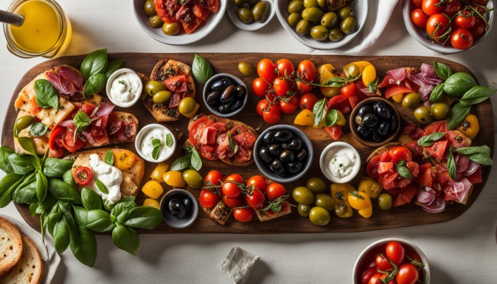 Antipasti and Bruschetta Antipasti and Bruschetta