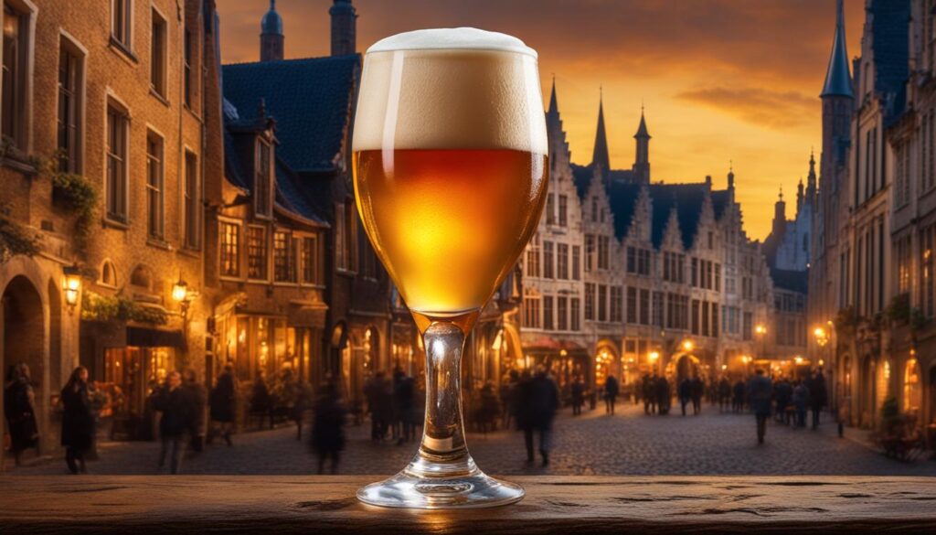 Belgian beer in Bruges Belgian beer in Bruges