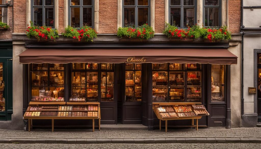 Bruges chocolate shop Bruges chocolate shop