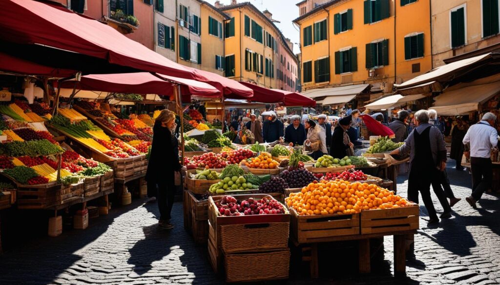 Campo de' Fiori Market in Rome Campo de' Fiori Market in Rome