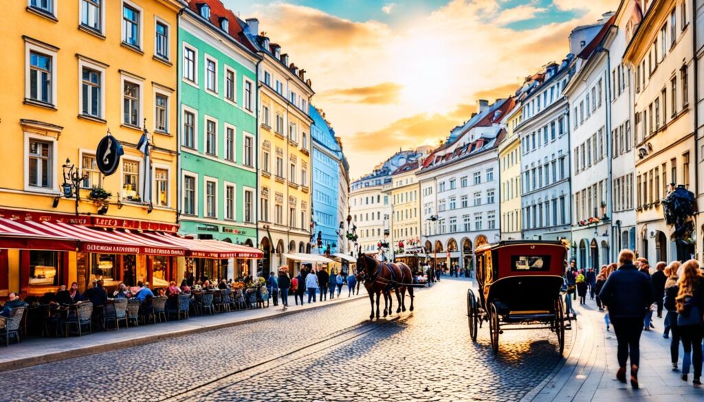 Charming streets in Vienna Charming streets in Vienna