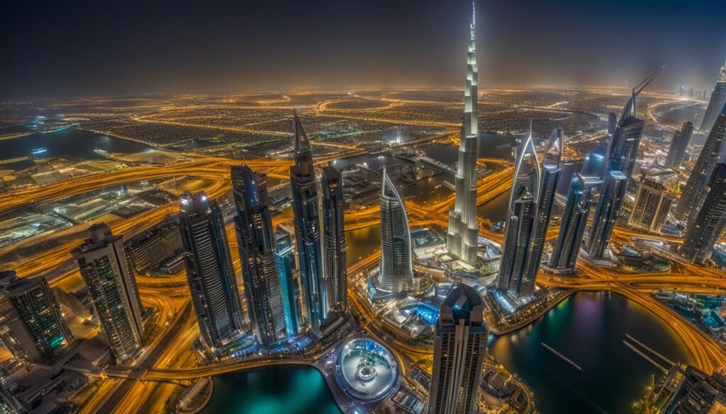 Downtown Dubai skyline Downtown Dubai skyline