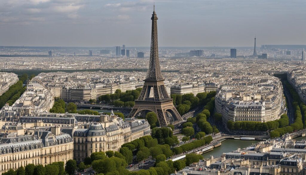 Eiffel Tower from above Eiffel Tower from above