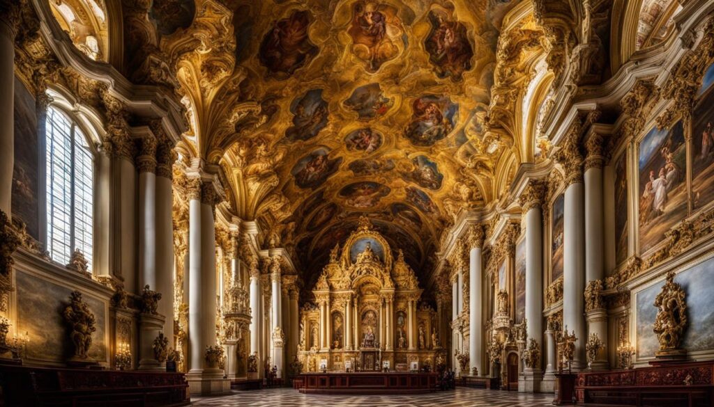 Famous Melk Abbey interior Famous Melk Abbey interior