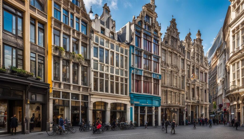 Fashion District in Antwerp Fashion District in Antwerp