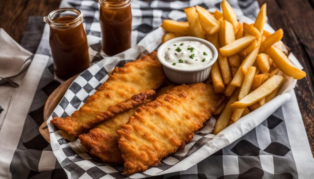Fish and chips Fish and chips