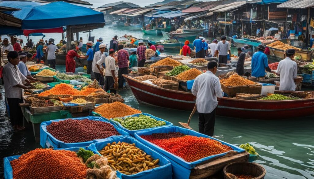 Fresh seafood in Malaysia Fresh seafood in Malaysia