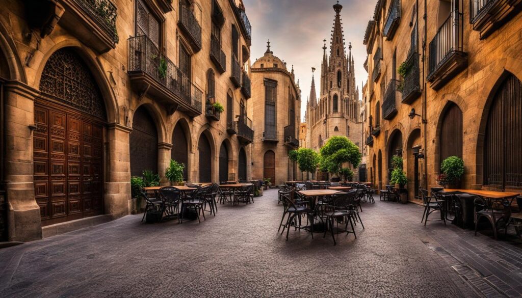 Gothic Quarter in Barcelona Gothic Quarter in Barcelona