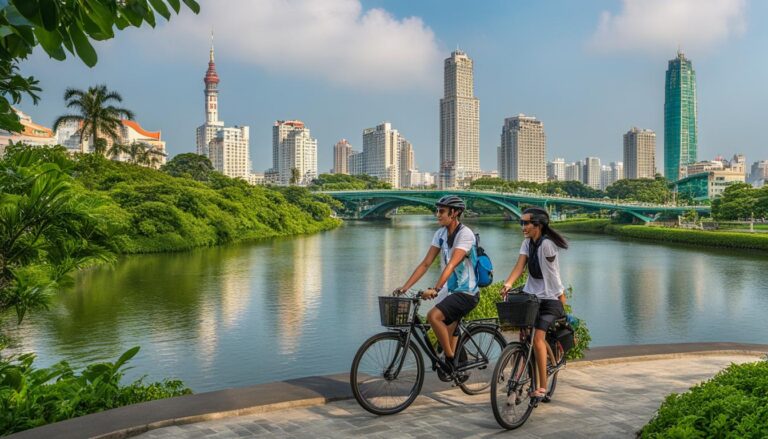 Kaohsiung cycling routes and scenic bike tours along the Love River