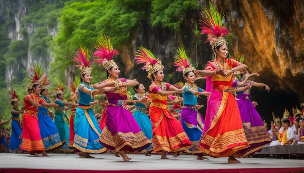 Krabi cultural dance performance Krabi cultural dance performance