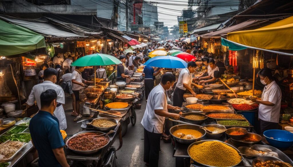 Local street food in Bangkok Local street food in Bangkok
