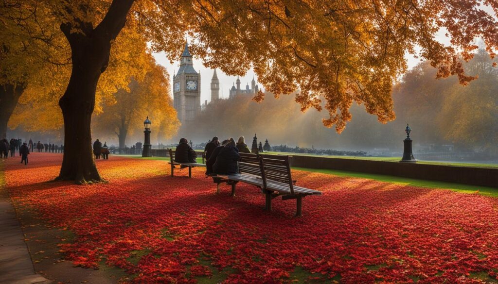 London attractions in autumn London attractions in autumn