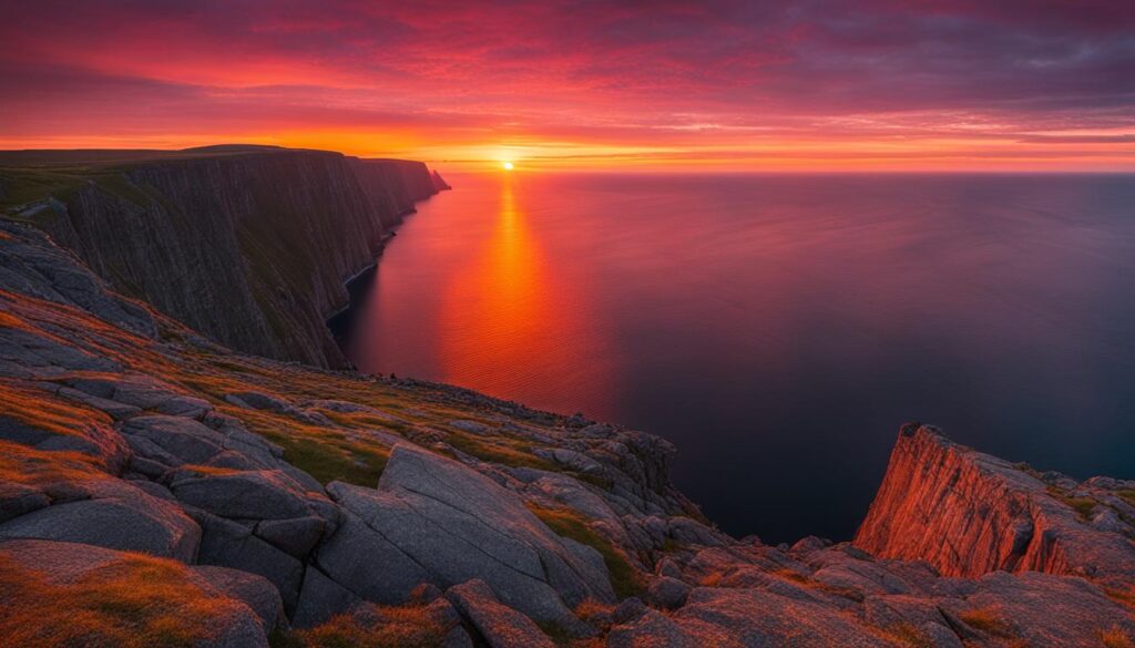 Nordkapp midnight sun Nordkapp midnight sun