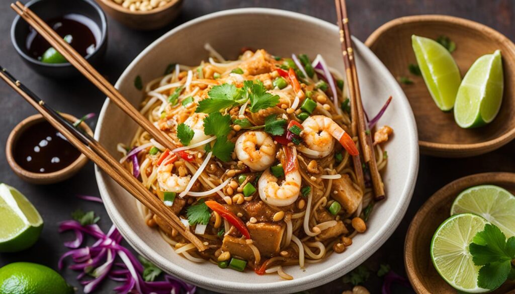 Pad Thai dish Pad Thai dish