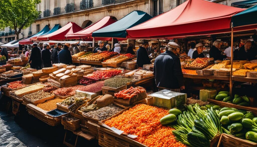 Paris food market Paris food market