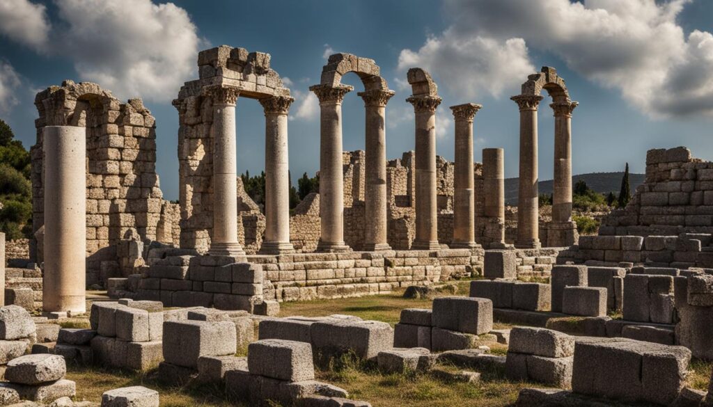 Perge ruins in Turkey Perge ruins in Turkey