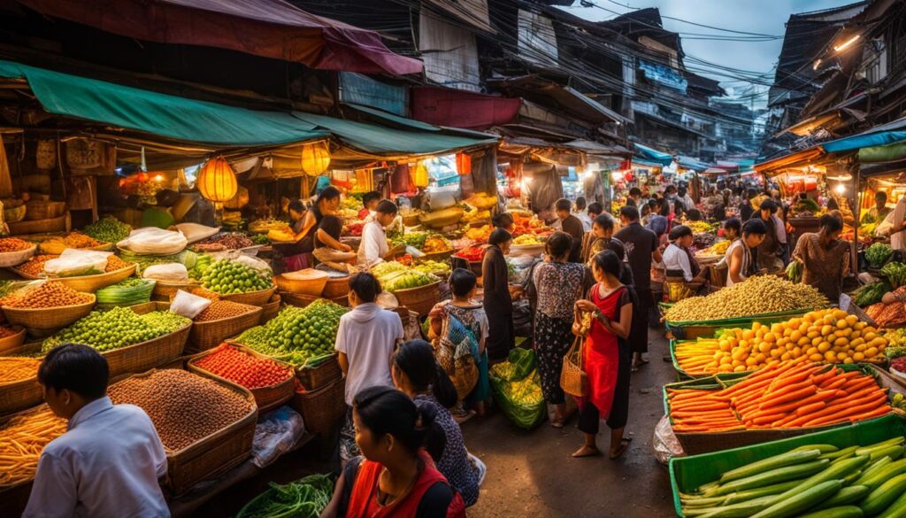 Phsar Thmei (Central Market) in Phnom Penh Phsar Thmei (Central Market) in Phnom Penh