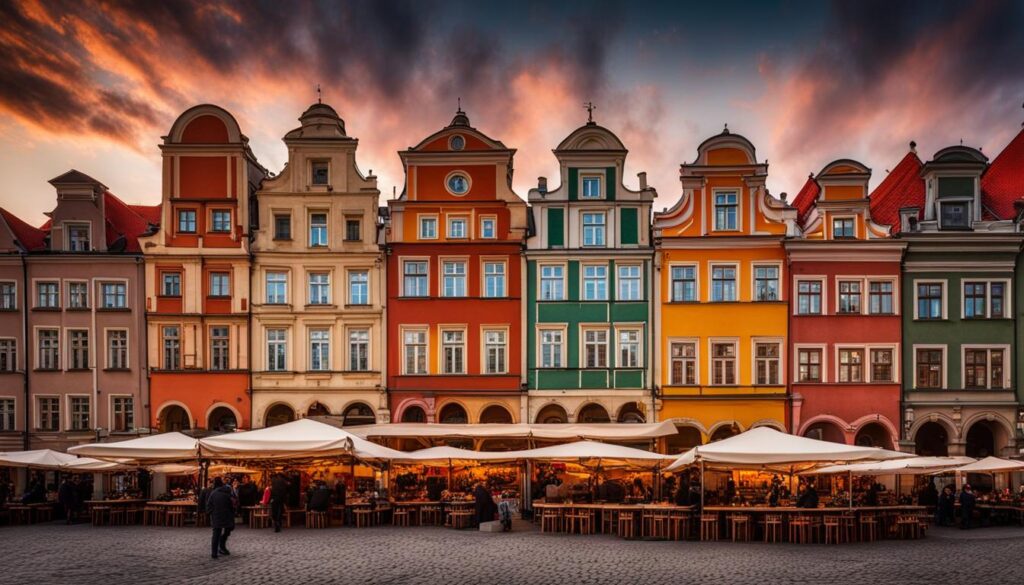 Polish Market Square in Poznan Polish Market Square in Poznan