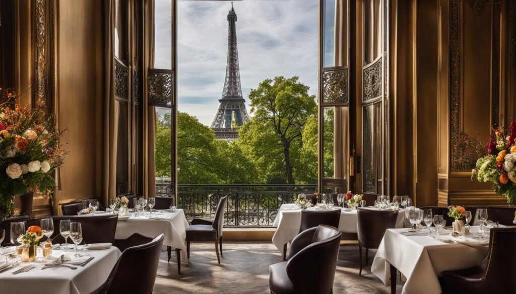Recommended fine dining restaurant with a view of the Eiffel Tower Recommended fine dining restaurant with a view of the Eiffel Tower
