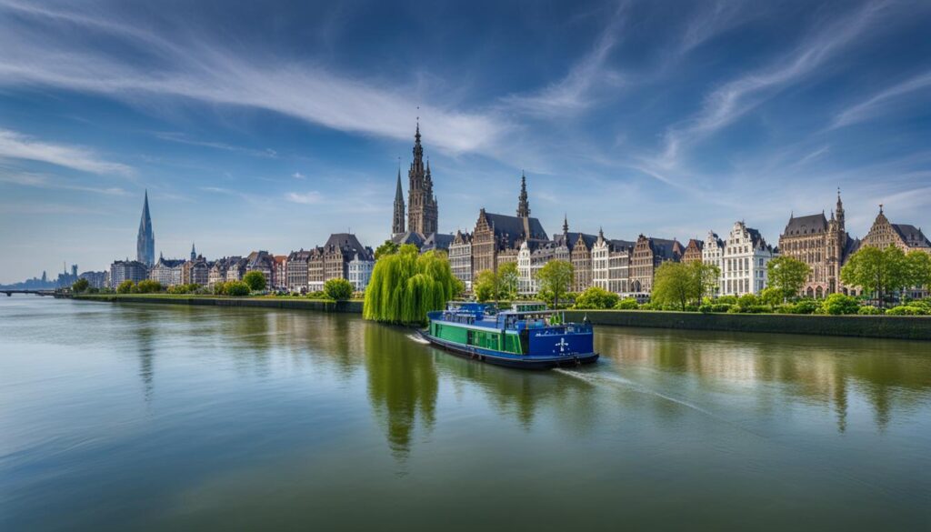 River Scheldt Antwerp sightseeing River Scheldt Antwerp sightseeing