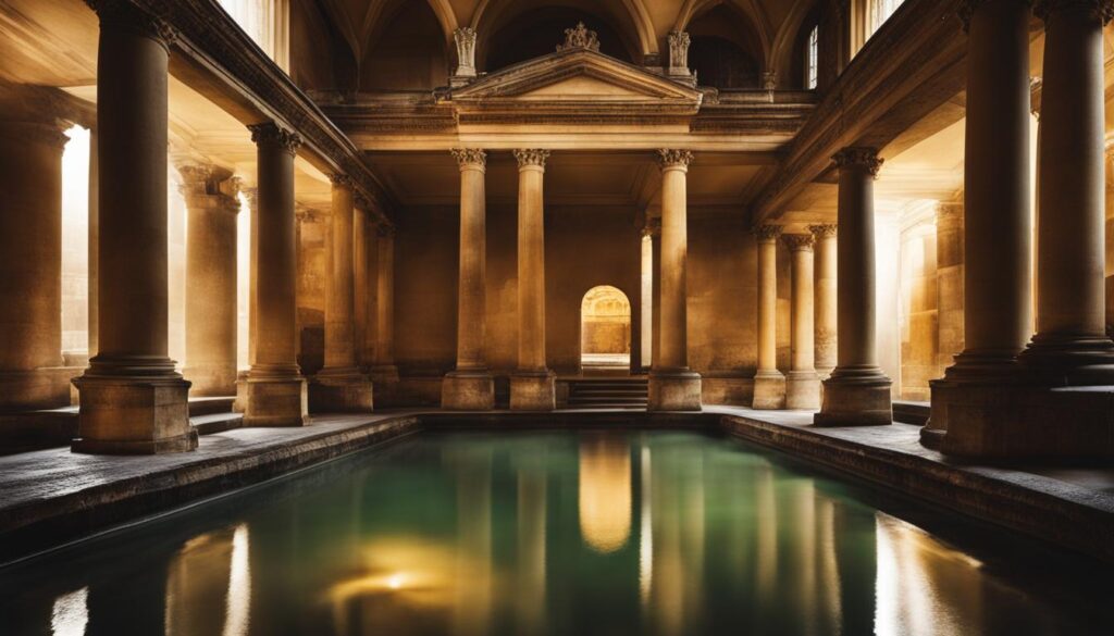 Roman Baths in Bath, UK Roman Baths in Bath, UK