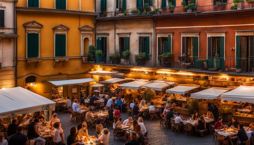 Rome dining scene Rome dining scene