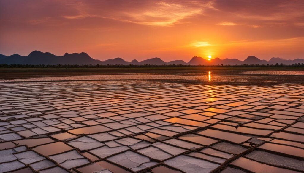 Salt fields in Kampot Salt fields in Kampot
