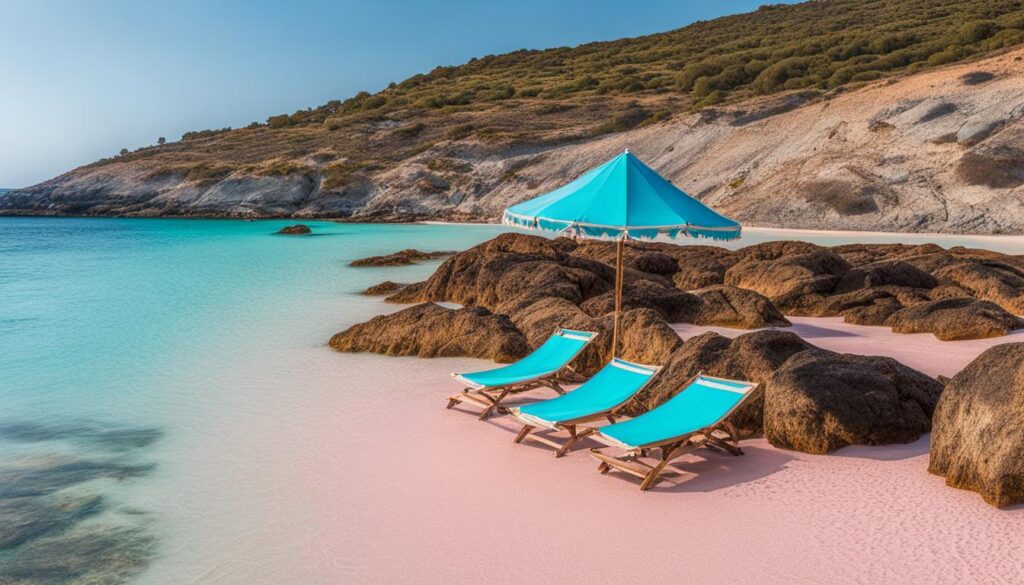 Stunning view of Elafonisi Beach in Crete Stunning view of Elafonisi Beach in Crete