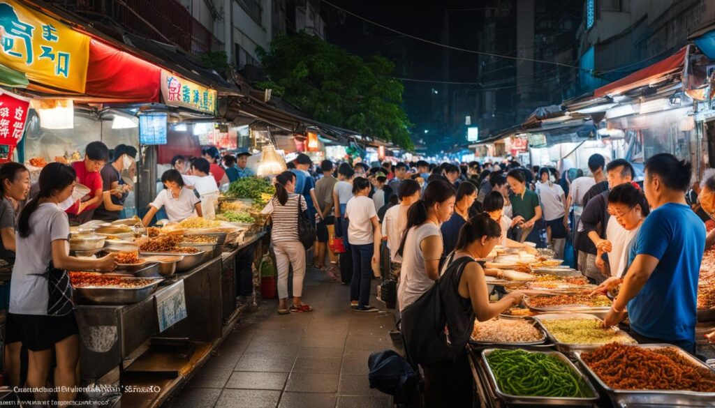 Taipei night market Taipei night market