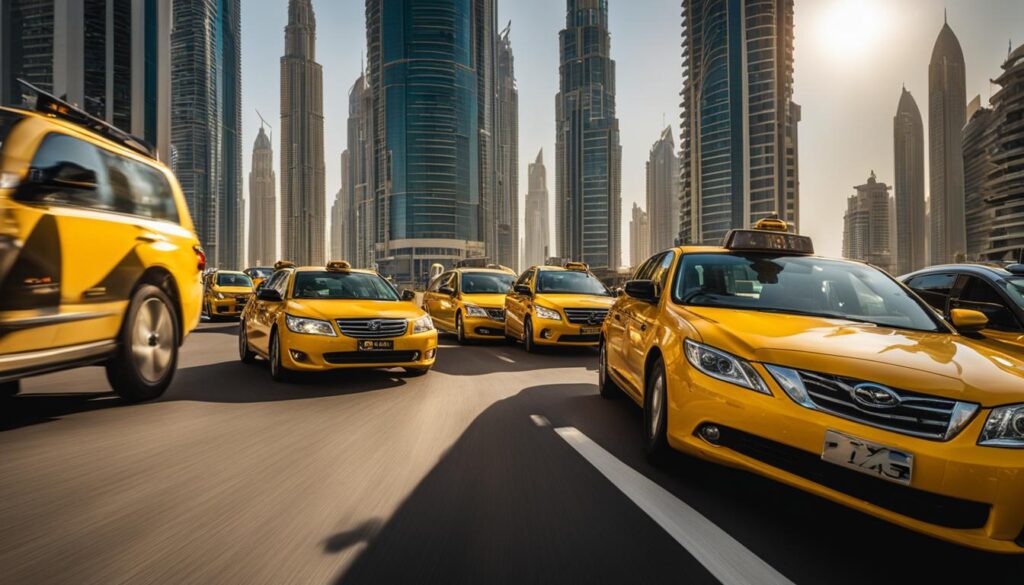 Taxis in Dubai Taxis in Dubai
