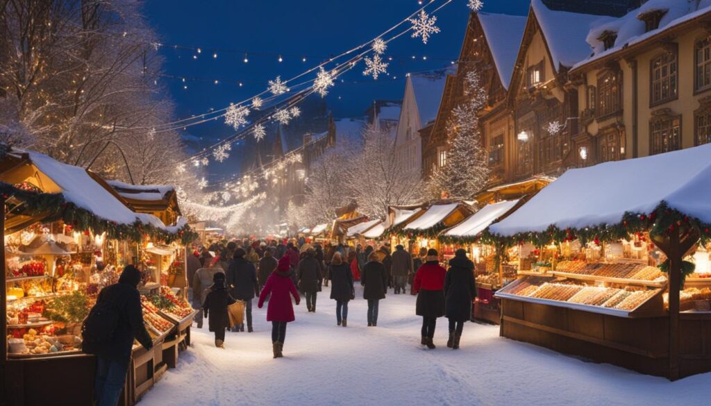 Traditional German Christmas market Traditional German Christmas market