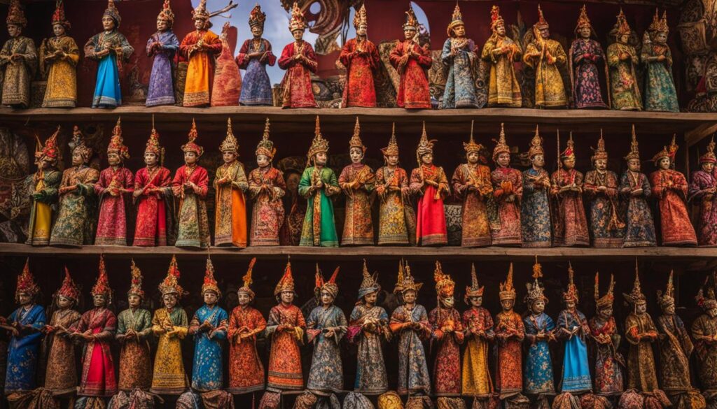 Traditional Malaysian Wayang Kulit Puppets Traditional Malaysian Wayang Kulit Puppets
