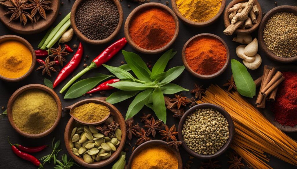 Traditional Malaysian spices and herbs Traditional Malaysian spices and herbs