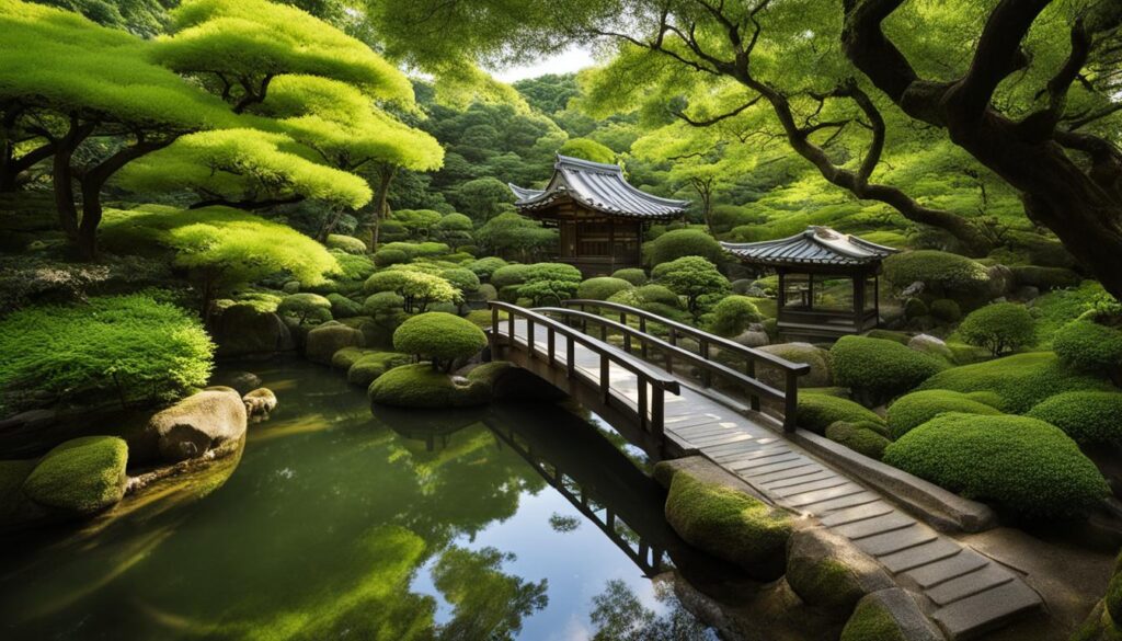 Tranquil Gardens in Osaka Tranquil Gardens in Osaka