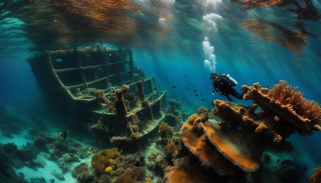 diving at the wreck of the Paris diving at the wreck of the Paris