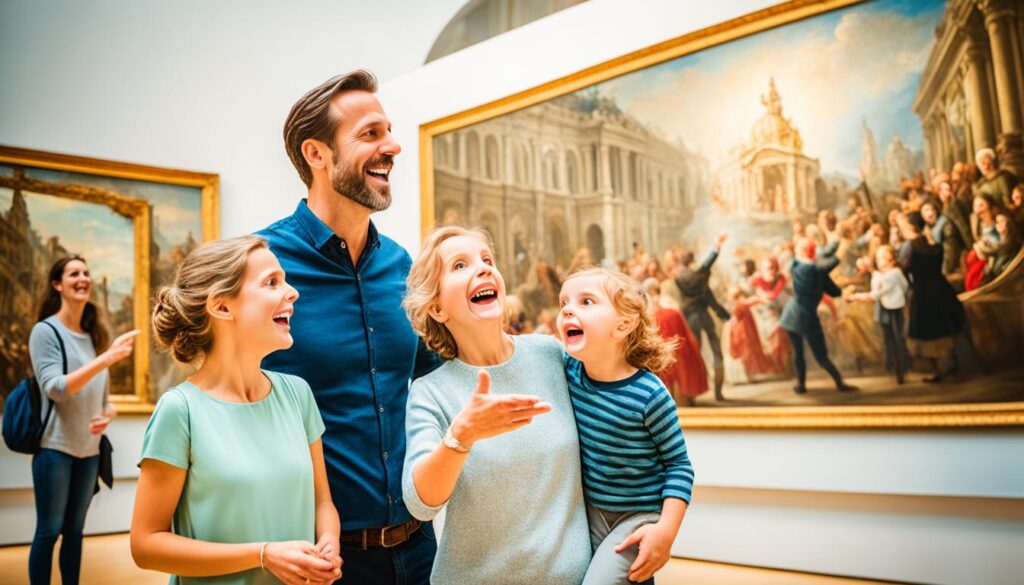 family at a museum family at a museum