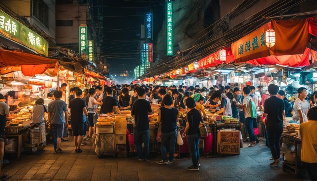 night market in Taipei night market in Taipei