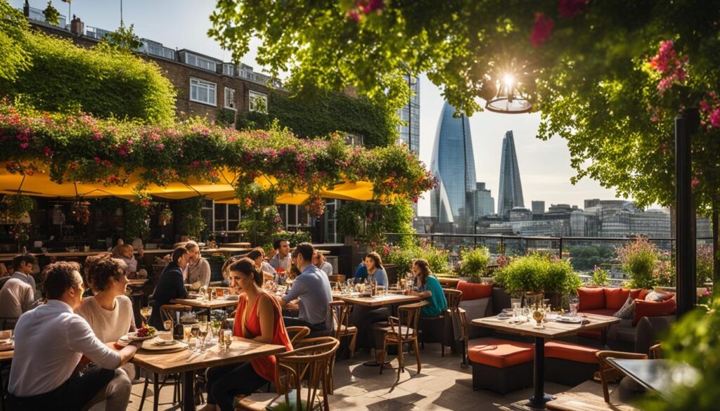 outdoor seating in London restaurants outdoor seating in London restaurants