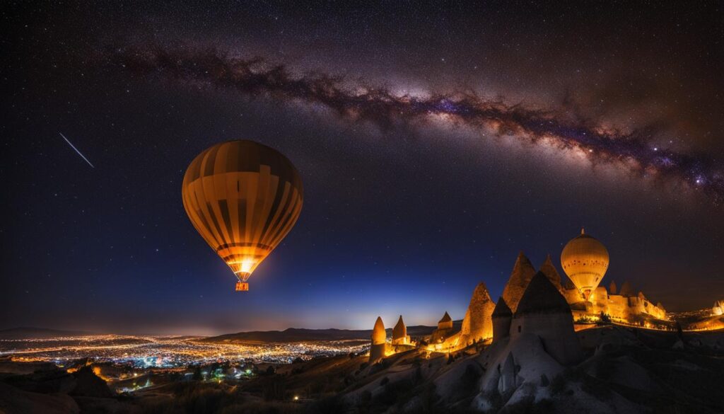 starry night in Cappadocia starry night in Cappadocia