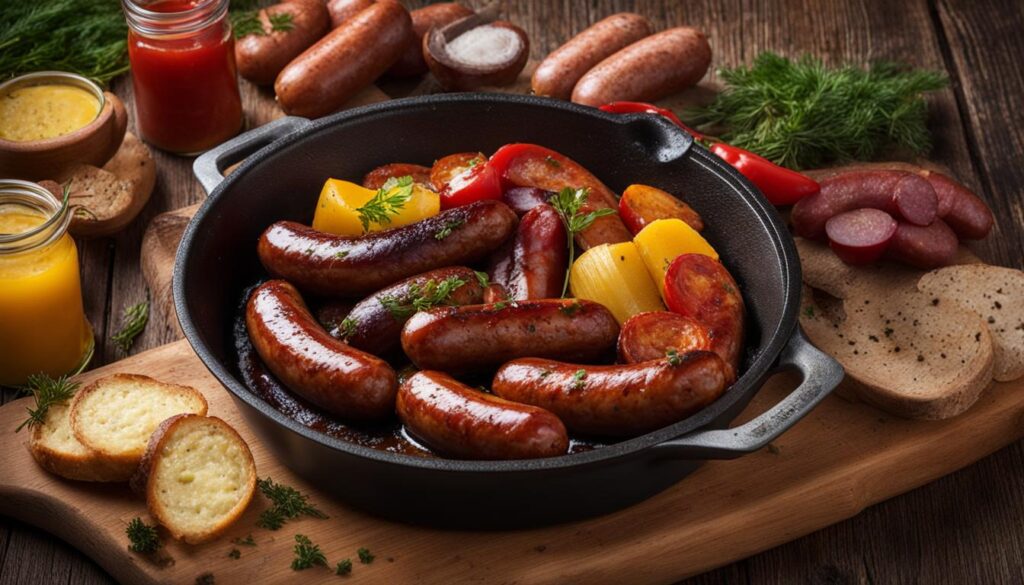 traditional German sausages traditional German sausages