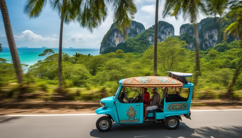 tuk-tuk in Krabi tuk-tuk in Krabi