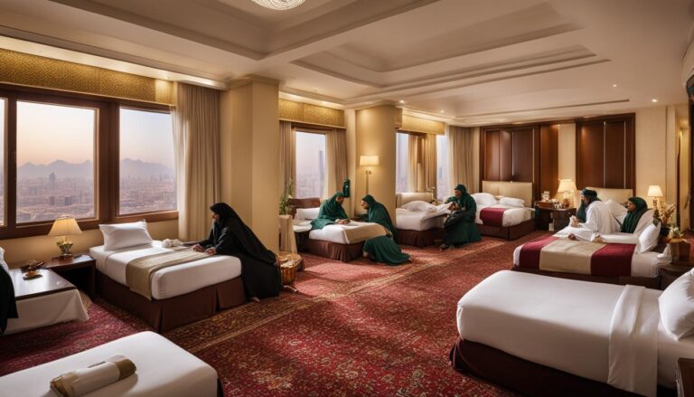 Alternative accommodation options beyond hotels in Mecca, suitable for pilgrims?