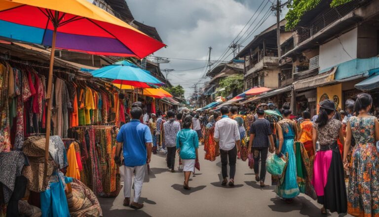 Bandung vintage clothing stores and thrifting experiences on Jalan Cihampelas