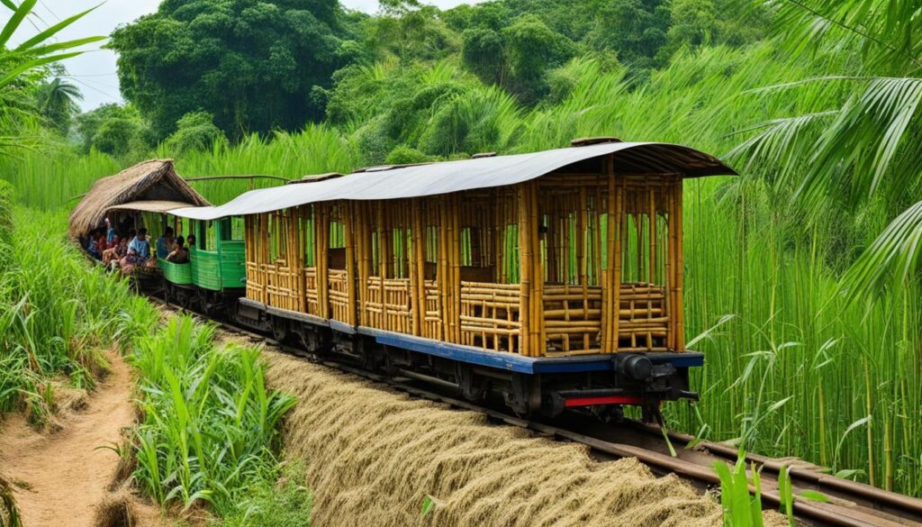 Battambang's Bamboo Train Adventure Battambang's Bamboo Train Adventure