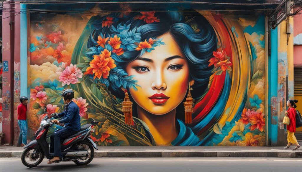 Bui Vien graffiti Bui Vien graffiti