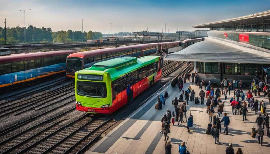 Bus and train options from Warsaw airport Bus and train options from Warsaw airport