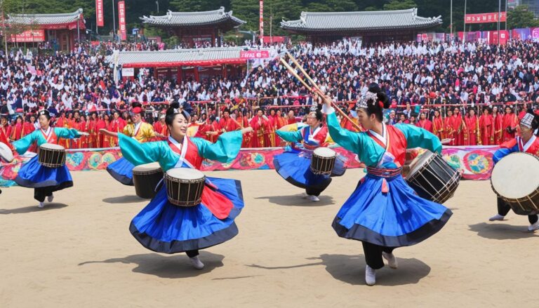 Daegu traditional Korean music performances and Nongak shows
