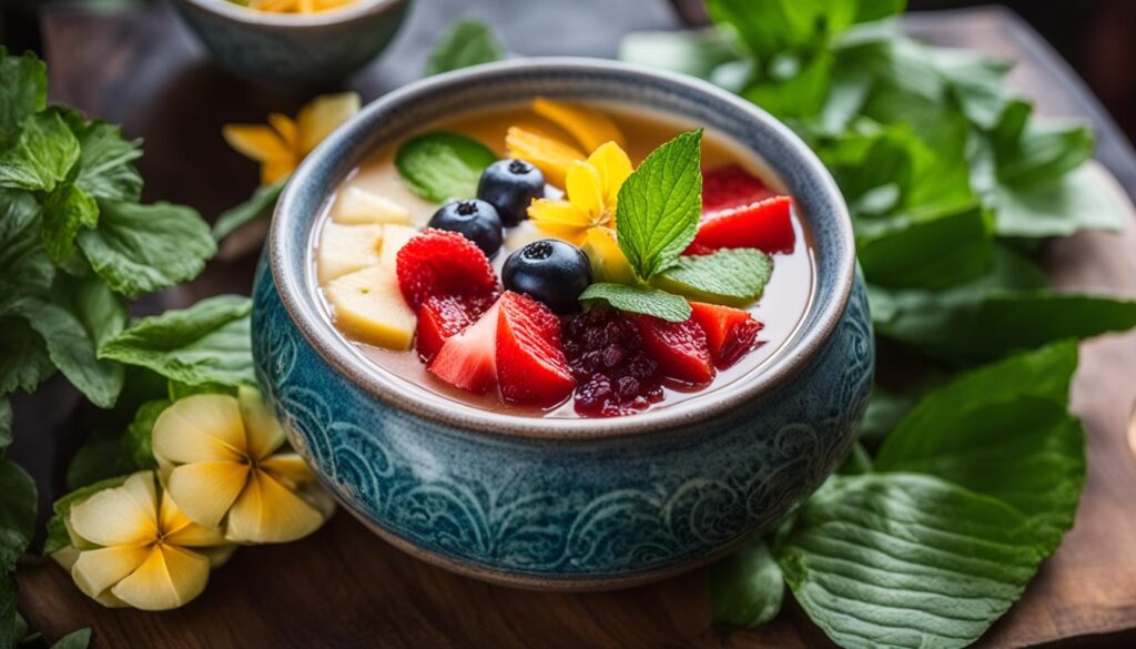 Delicious vegetarian chè dessert soup in Vietnam Delicious vegetarian chè dessert soup in Vietnam