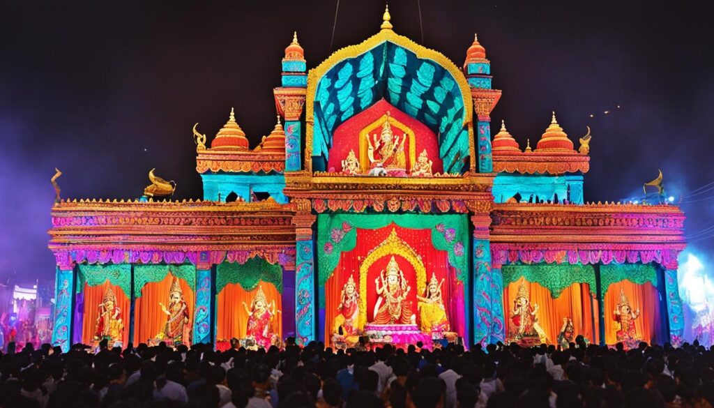 Durga Puja pandal decorations Durga Puja pandal decorations